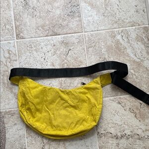 Chartreuse Medium Crossbody Crescent Bag